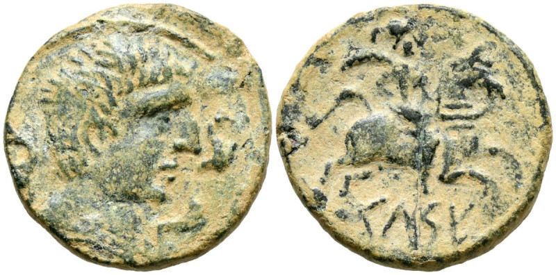 CELSE (Velilla del Ebro, Zaragoza). As. (Ae. 11,99g/28mm). 120-50 a.C. (FAB-771)...