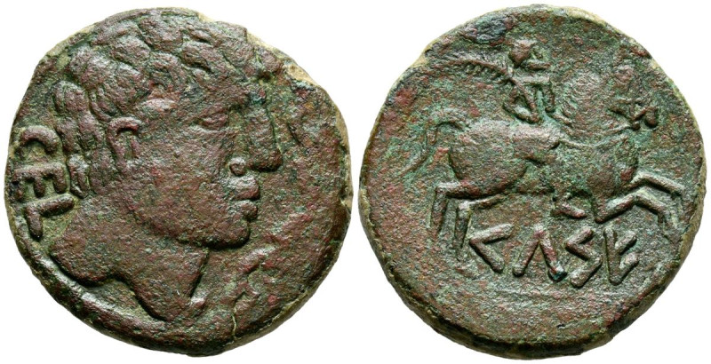 CELSE (Velilla del Ebro, Zaragoza). As. (Ae. 15,55g/31mm). 120-50 a.C. (FAB-773)...