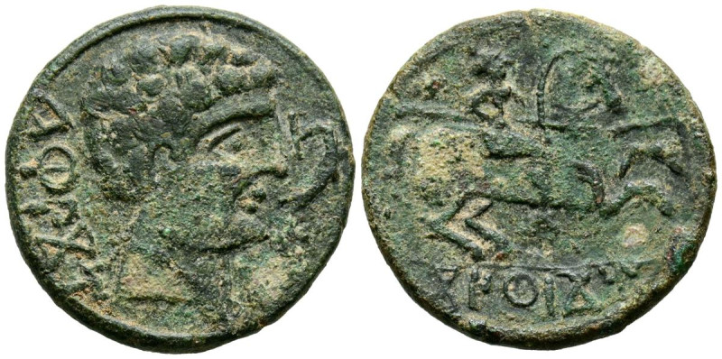 CONTERBIA CARBICA (Huete, Cuenca). As. (Ae. 7,57g/24mm). 120-80 a.C. (FAB-846). ...