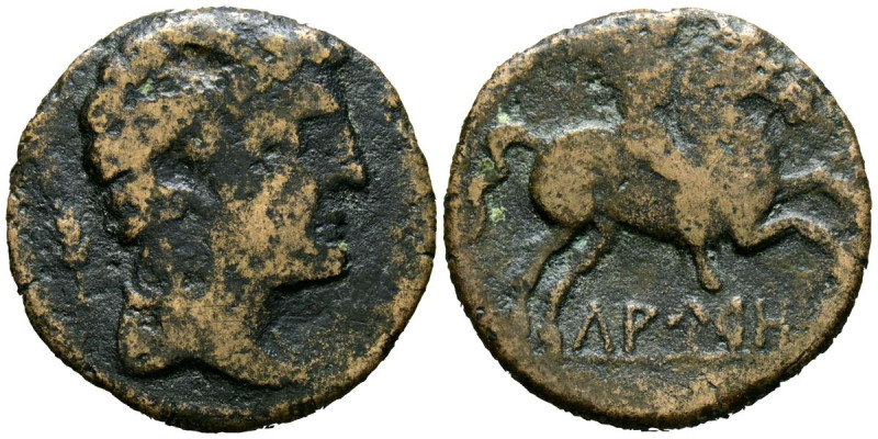 LAURO (Llerona, Barcelona). As. (Ae. 9,31g/25mm). 120-20 a.C. (FAB-1685). Anv: C...