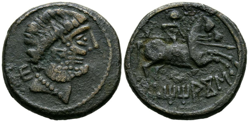 TITIACOS (Tricio, La Rioja). As. (Ae. 7,71g/23mm). 120-20 a.C. (FAB-2394). Anv: ...