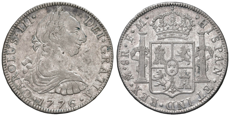 MESSICO. Carlo IV (1788-1808). 8 Reales 1776 FM. AG (g 26,91). Cal. 1110

BB+...