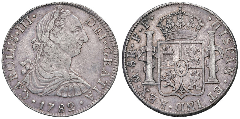 MESSICO. Carlo IV (1788-1808). 8 Reales 1782 FF. AG (g 26,86). Cal. 1122

BB+...