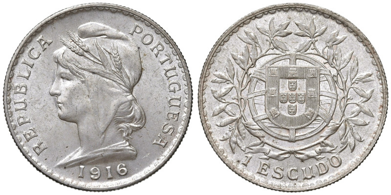 PORTOGALLO. Repubblica (1910-1969). 1 Escudo 1916. AG (g 25,03). KM 594.

qFDC...