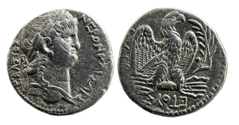 Roman Provincial
Nero AR Tetradrachm of Antioch, Seleucis and Pieria (24mm, 14.5...