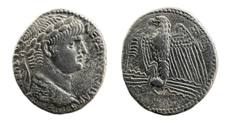 Roman Provincial
SYRIA. Antioch. Nero (AD 54-68). AR tetradrachm (27mm, 14.72g)....