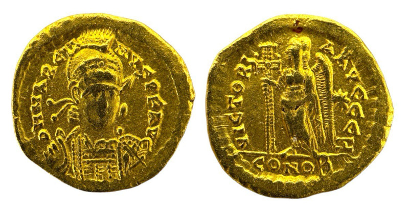 Roman Empire 
Marcian 450-457 AD. AV solidus (20mm, 4.38g). Constantinople, 8th ...