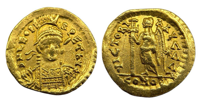 Leo I 457-468 AD. Solidus (20mm, 4.42g). Constantinople. 3rd office.
Obv: DN LEO...