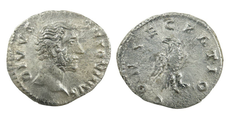 Roman Empire 
Divus Antoninus Pius, died 161. AD Denarius (19mm, 3.00g) Rome. Ob...