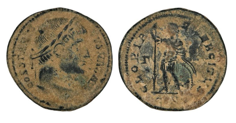 Roman Empire
Constantine I 307-337 AD Nummus (20mm, 3.54g). Constantinople.
Obv:...