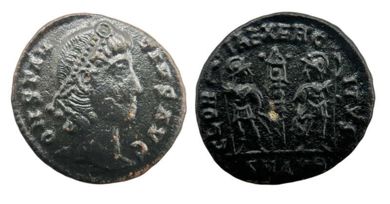 Roman Empire
Constantine II, as Caesar 316-337 AD. AE Follis (15mm 1.25g). 
Obv:...