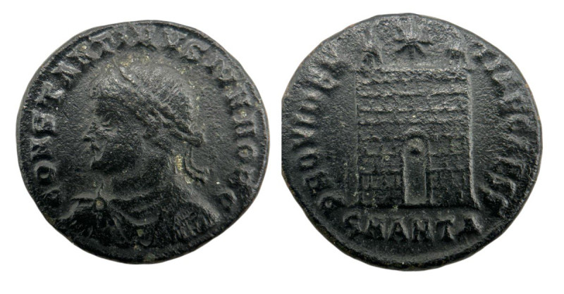 Roman Empire
Crispus as Caesar 316-326 AD. AE Follis. (19mm, 3.44g).
Obv: FL IVL...