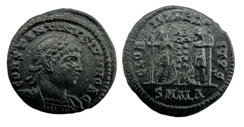 Roman Empire
Constantine II, as Caesar 317-337 AD. Follis Æ (17mm, 2.66g) Nikome...