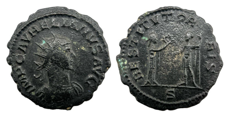 Roman Empire
Aurelian 274-275 AD. AE Antoninianus (23mm, 3.33g).
Obv: IMP C AVRE...