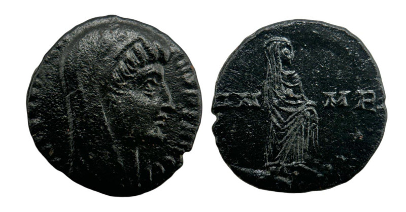 Divus Constantine I died 337, AE (13mm, 1.28g) .
Obv: D V CONSTANTI - NVS [PT AV...