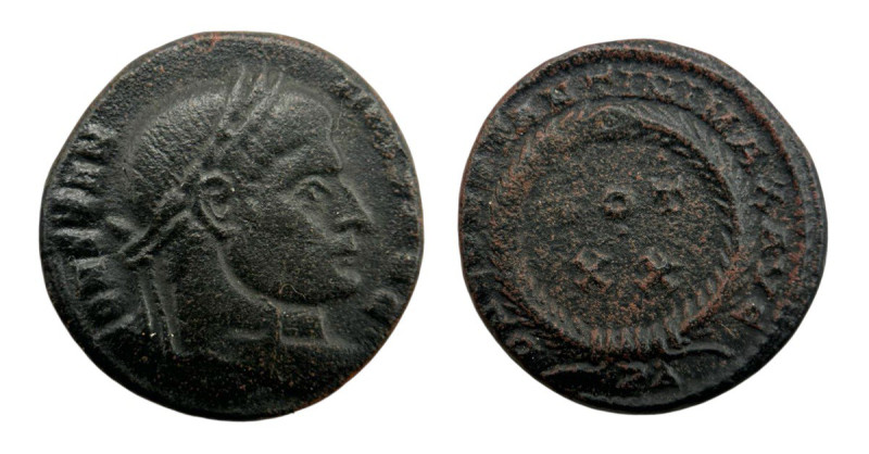 Roman Empire
Constantine I 307-337 AD. Follis (17mm, 3.00g).
Obv: CONSTANTINVS A...