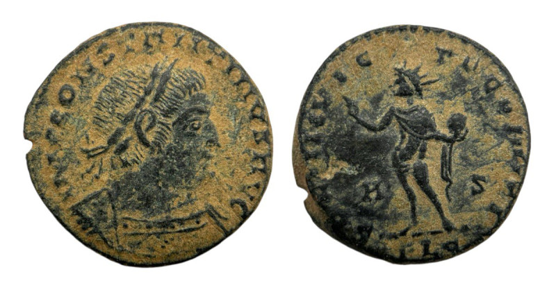 Roman Empire
Constantine I 307-337 AD. AE. (18mm, 3.23g)
Obv: Laureate and cuira...