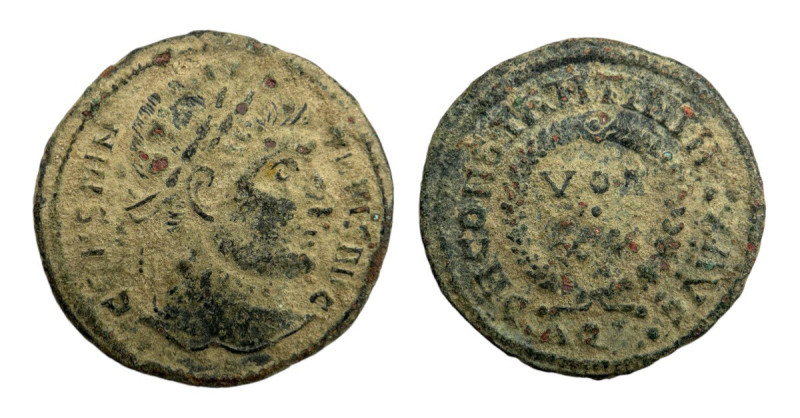 Roman Empire
Constantine I 307-337 AD. Ae Follis(19mm, 2.52g)
Obv: CONSTANTINVS ...