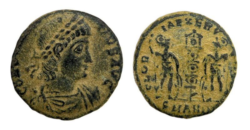 Roman Empire
Constantius II Caesar 324-337 AD. AE Follis (14mm, 1.83g)
Obv: CONS...