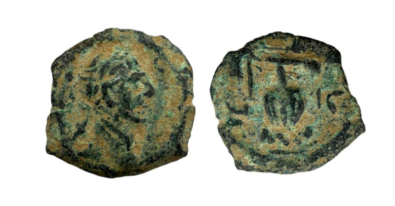 Roman Provincial
Trajan, 98-117. Dichalkon (13mm, 1.00g) EGYPT. Alexandria. 
Lau...