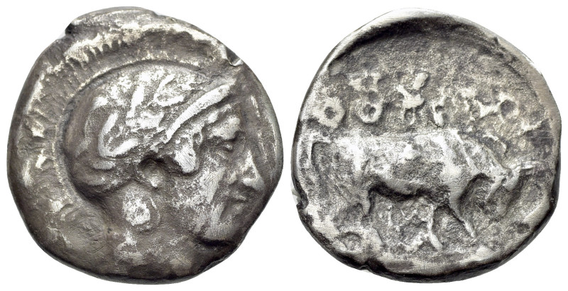 Southern Lucania, Thourioi. Circa450-400 BC. Nomos (Silver, 18.5mm, 5.90g, 4h). ...