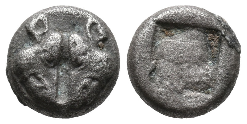 Lesbos, Unattributed early mint, c. 500-450 BC. BI 1/12 Stater (9mm, 1.25g). Con...