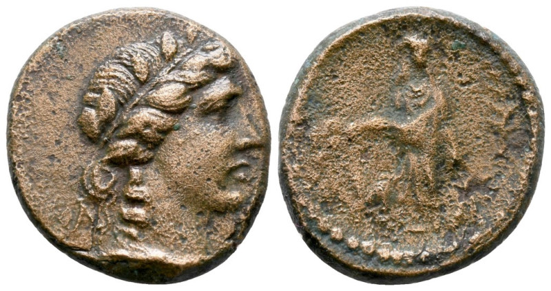 Lydia, Sardeis(?), c. 2nd-1st century BC. Æ (20mm, 6.02g). Wreathed head of Dion...