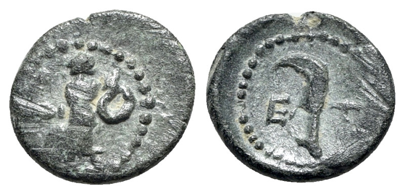 Pisidia, Etenna, 1st century BC. Æ (13mm, 1.40g, 12h). Nymph advancing r., head ...