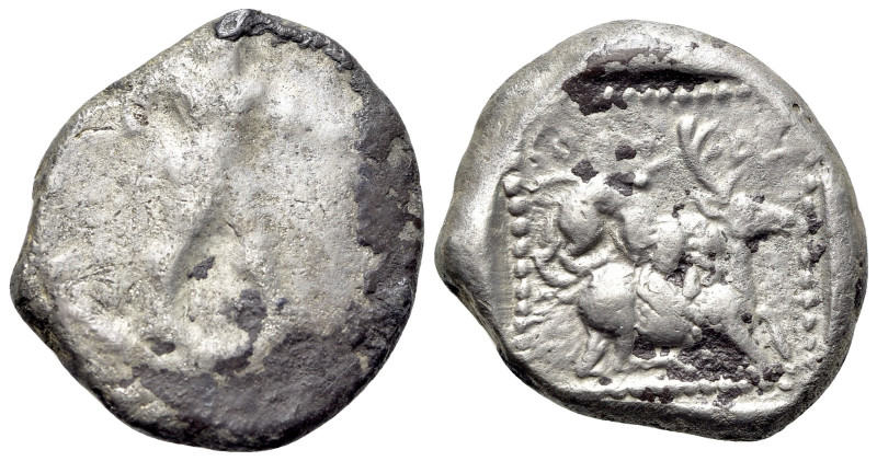 Cyprus, Kition. Baalmelek II (c. 425/0-400 BC). AR Stater (21mm. 10.91g, 7h). He...