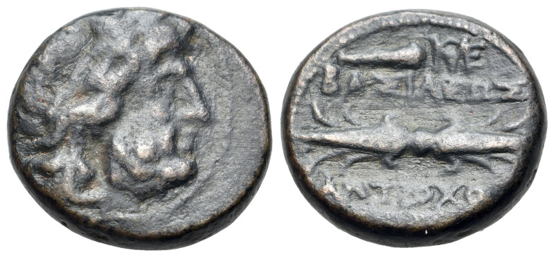 Seleukid Kings, Antiochos I Soter (281-261 BC). Æ (17,4mm, 5.85g). Antioch on th...