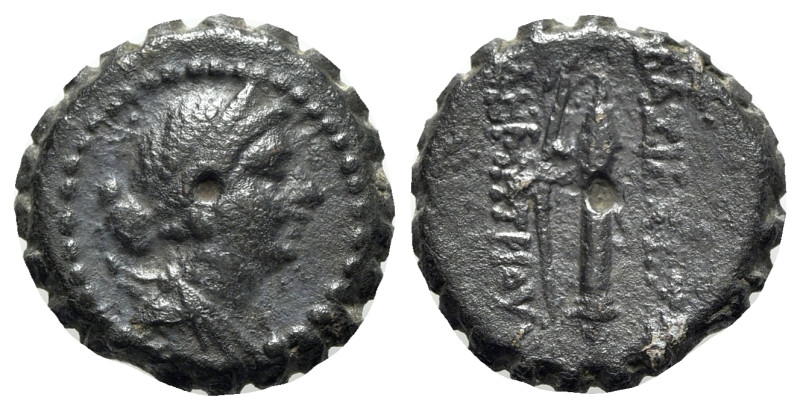 Seleukid Kings, Demetrios I (162-150 BC). Serrate Æ (19.5mm, 7.73g, 12h). Antioc...