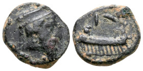 Phoenicia, Sidon. `Abd`aštart (Straton) I (c. 365-352 BC). Æ (13.87 mm, 2.85 g), Year 11 = 361/360 BC. Obv. Crowned and diademed head of Abdashtart ri...