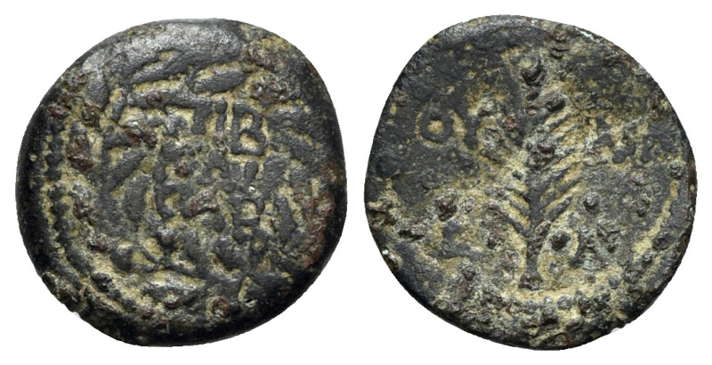 Judaea, Procurators. Valerius Gratus (15-26 CE). Æ Prutah (15mm, 1.92g, 12h). In...