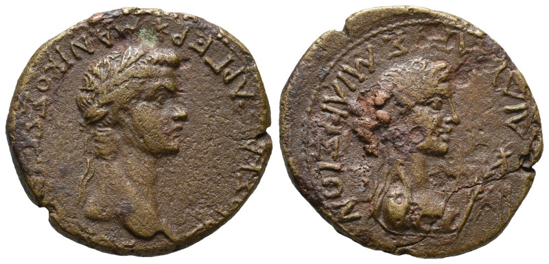 Gaius (Caligula, 37-41). Ionia, Miletus. Æ (21mm, 5.40g). Laureate head of Gaius...