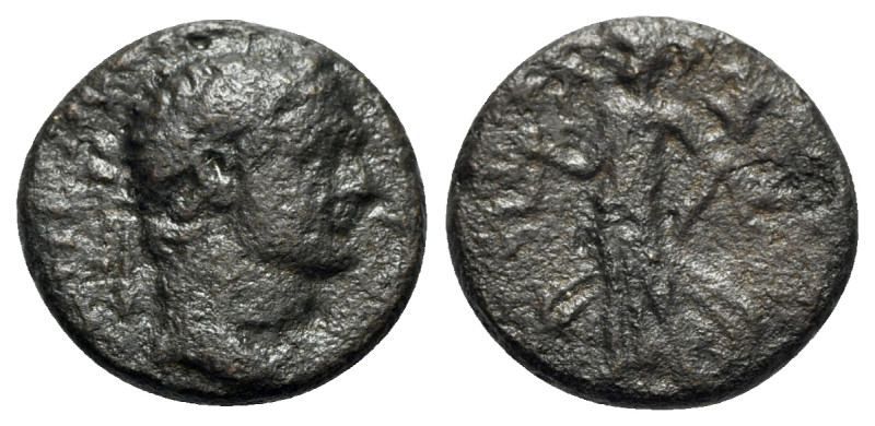 Domitian (81-96). Judaea, Judaea Capta. Æ (17mm, 4.04g, 12h). Caesarea Maritima,...