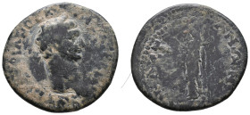 Trajan (98-117). Paphlagonia, Amastris. Æ (25mm, 7.77g). Laureate head r. R/ Demeter standing, left, holding ears of corn and torch. RPC III 1201-2. F...