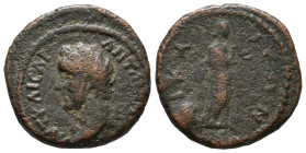 Antoninus Pius (138-161). Bithynia, Nicaea. Æ (19mm, 4.27g). ΑΥΤ ΚΑΙCΑΡ ΑΝΤΩΝΙΝΟC, Laureate head l. R/ Hygieia standing r., feeding serpent. RPC onlin...