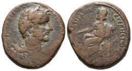 Antoninus Pius (138-161). Cyrrhestica, Cyrrhus. Æ (22mm, 11.11g). Laureate head r. R/ Zeus seated l., holding thunderbolt over eagle and long sceptre....