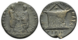Marcus Aurelius and Lucius Verus (161-169). Cilicia, Anazarbus. Æ (23mm, 8.44g, 6h). Emperors Marcus Aurelius and Lucius Verus standing, facing each o...