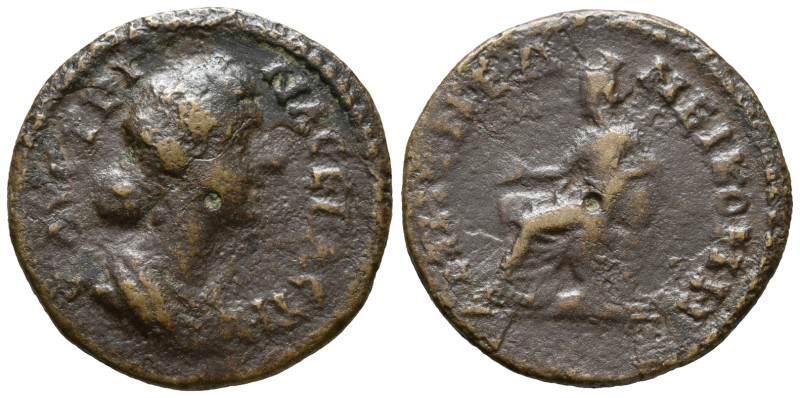 Faustina Junior (Augusta, 147-175). Bithynia, Nicomedia. Æ (25mm, 6.72g). Draped...