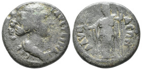 Faustina Junior (Augusta, 147-175). Lydia, Blaundus. Æ (16mm, 5.1g). Draped bust r. R/ Demeter standing, l., holding poppy, two ears of corn and long ...
