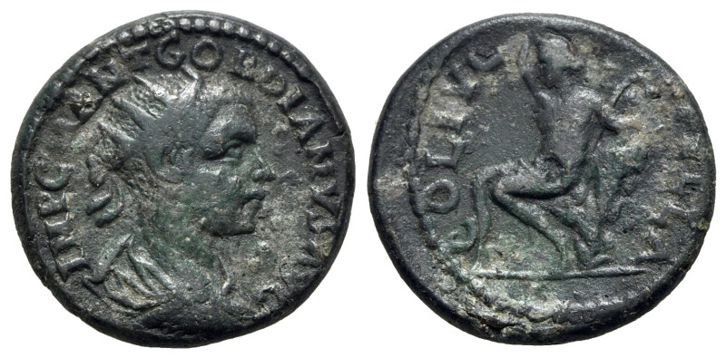 Gordian III (238-444). Macedon, Pella. Æ (24mm, 8.47g, 1h). Radiate, draped and ...