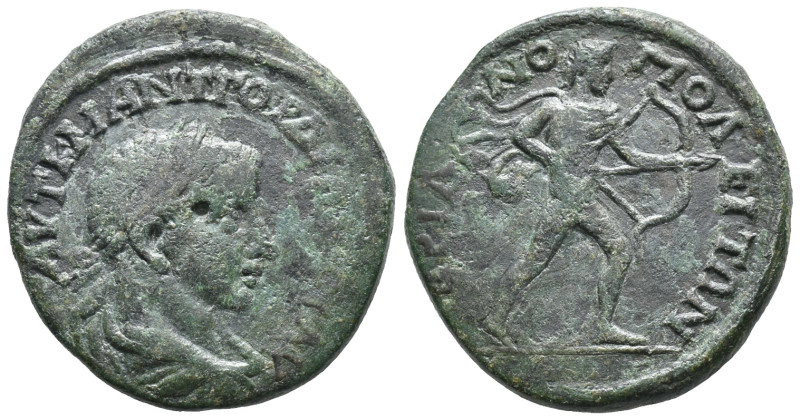 Gordian III (238-244). Thrace, Hadrianopolis. Æ (23mm, 10.36g). Laureate, draped...