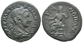 Gordian III (238-244). Thrace, Hadrianopolis. Æ (24mm, 9.69g). Laureate, draped and cuirassed bust r. R/ Zeus seated l., holding patera and sceptre. R...