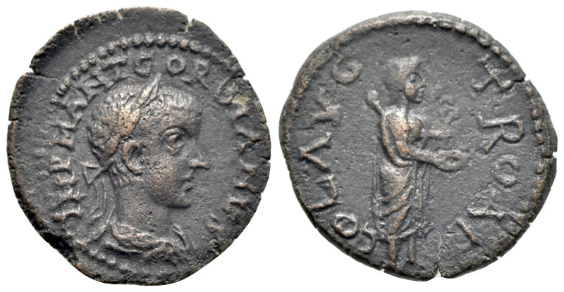 Gordian III (238-244). Troas, Alexandria. Æ (20mm, 3.98g, 7h). Laureate, draped ...