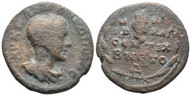 Gordian III (238-444). Cappadocia, Caesarea. Æ (23mm, 9.77g), year 4 (AD 241). Laureate, draped and cuirassed bust r.; c/m on neck. R/ Turreted head o...
