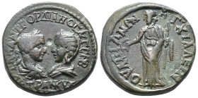 Gordian III with Tranquillina (238-244). Thrace, Anchialus. Æ (24mm, 13.59g). Confronted busts of Gordian III, laureate, draped and cuirassed, and Tra...