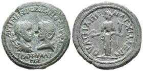 Gordian III with Tranquillina (238-244). Thrace, Anchialus. Æ (25mm, 11.86g). Confronted busts of Gordian III, laureate, draped and cuirassed, and Tra...
