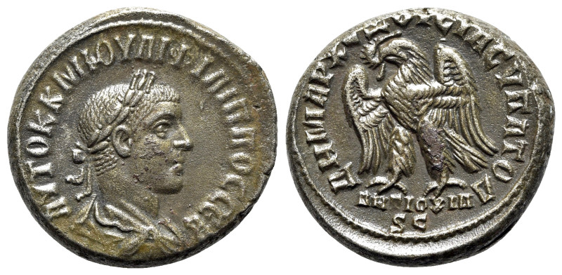 Philip II (247-249). Seleucis and Pieria, Antioch. AR Tetradrachm (26mm, 14.97g,...