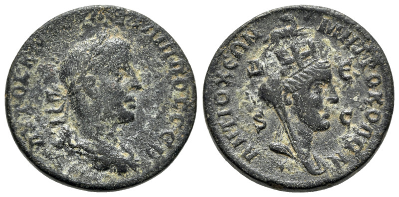 Philip II (247-249). Seleucis and Pieria, Antioch. Æ (28mm, 16.01g, 6h). Laureat...